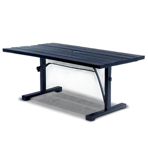 Black Outdoor Table PNG 06282024