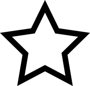 Black Outline Star Graphic PNG image