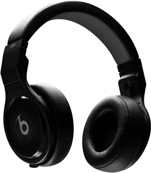 Black Over Ear Headphones PNG image