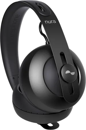 Black Over Ear Headphones Nura Brand PNG