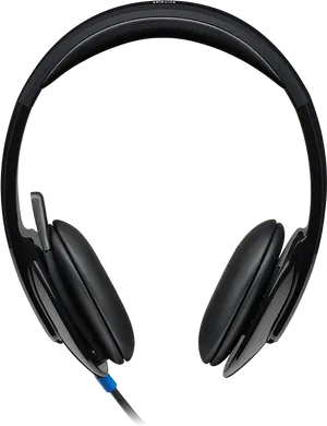 Black Over Ear Headphones PNG