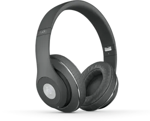 Black Over Ear Headphones PNG