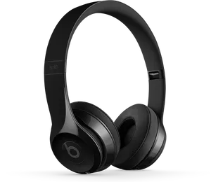 Black Over Ear Headphones PNG