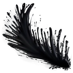 Black Paint Streak Png 27 PNG image