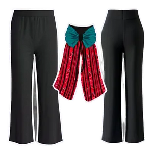 Black Palazzo Pants PNG Nrm