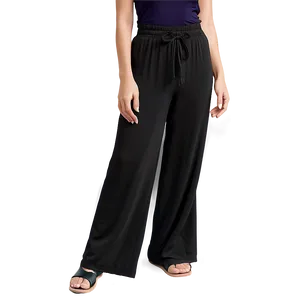 Black Palazzo Pants PNG Uqa PNG