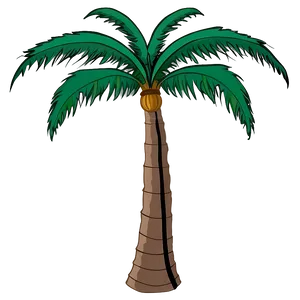 Black Palm Tree Outline Png 06262024 PNG image