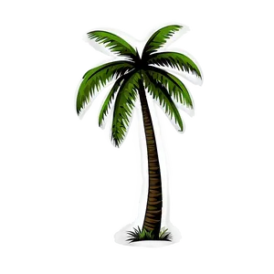 Black Palm Tree Outline Png 06262024 PNG image