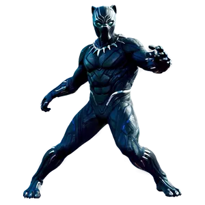 Black Panther Action Pose PNG 05212024 PNG