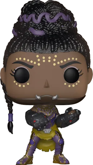 Black Panther Character Funko Pop PNG