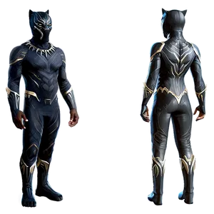 Black Panther Costume Design PNG Mpa56