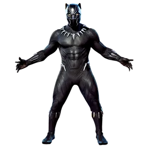 Black Panther Costume Design PNG Pkh55