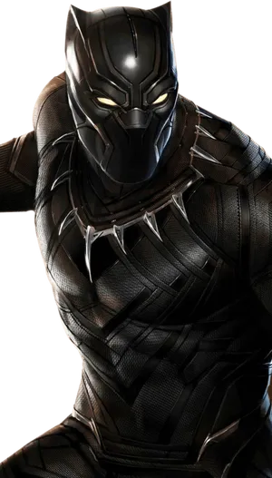 Black Panther Costume Portrait PNG image