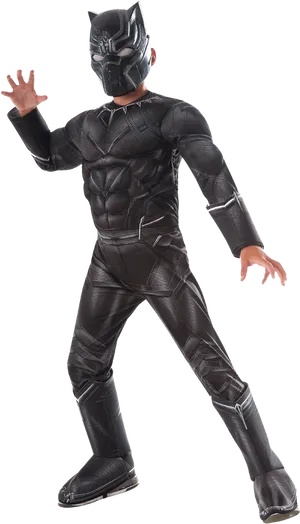 Black Panther Costume Pose