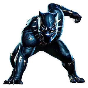 Black Panther Crouching Png Eik PNG image