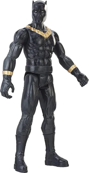 Black Panther Full Costume Stance PNG