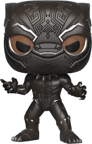 Black Panther Funko Pop Figure PNG image