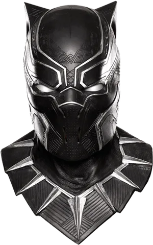 Black Panther Helmetand Shoulders PNG image