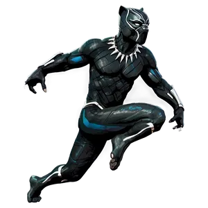 Black Panther Leap Png Qdd24 PNG image