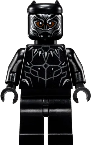 Black Panther Lego Minifigure PNG image