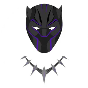 Black Panther Mask Graphic