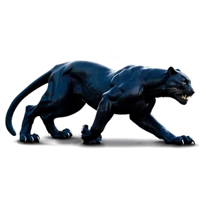 Black Panther Side Profile PNG Mif PNG