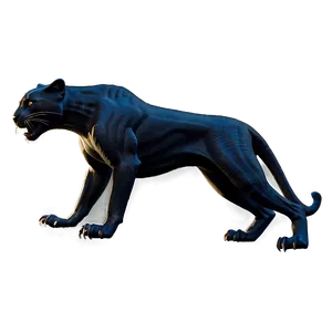 Black Panther Side Profile Png Yco48 PNG image