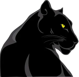 Black Panther Silhouette Art