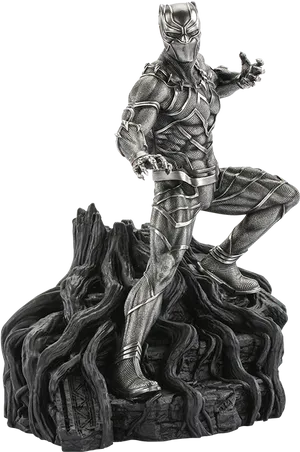 Black Panther Statue Pose