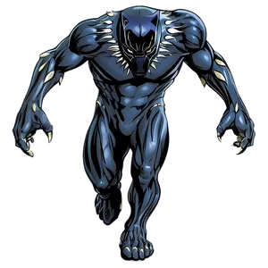 Black Panther Tribal Design PNG Blv