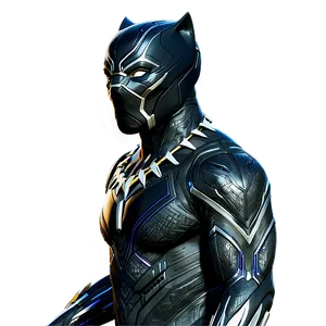 Black Panther Vibranium Suit PNG Jqv