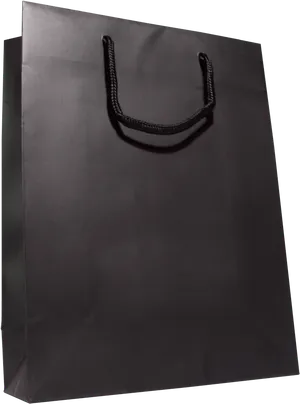 Black Paper Shopping Bag