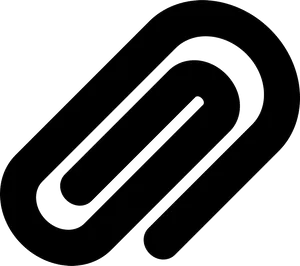 Black Paperclip Icon PNG
