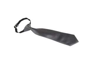 Black Patterned Necktie PNG image