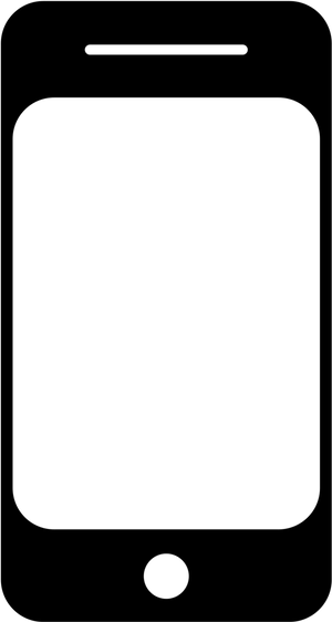 Black Phone Icon Transparent Background PNG