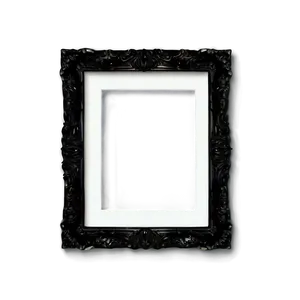 Black Picture Frame B PNG image