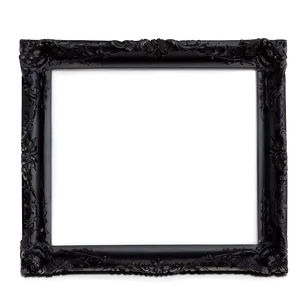 Black Picture Frame C PNG image