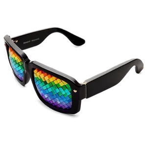 Black Pixel Sunglasses Png Btt PNG image