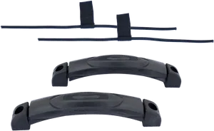 Black Plastic Carrying Handles PNG
