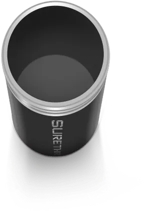Black Plastic Containeron Shadow PNG