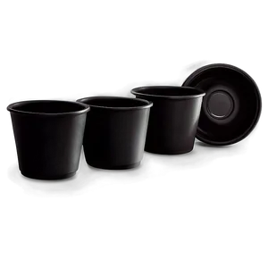 Black Plastic Cup Png 06132024 PNG image