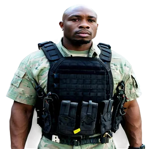 Black Plate Carrier Vest Png 06282024 PNG image