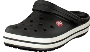 Black Platform Crocs Shoe