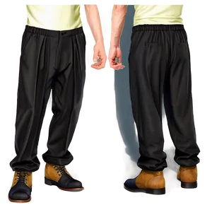 Black Pleated Pants PNG 92 PNG