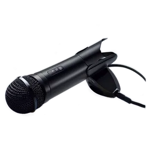 Black Podcast Microphone PNG 06202024 PNG