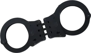 Black Police Handcuffs PNG image