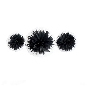 Black Pom Poms Png 19 PNG image