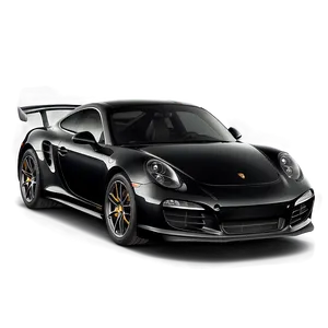 Black Porsche Png 05062024 PNG image
