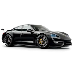 Black Porsche Taycan Dynamic Png 06292024 PNG image