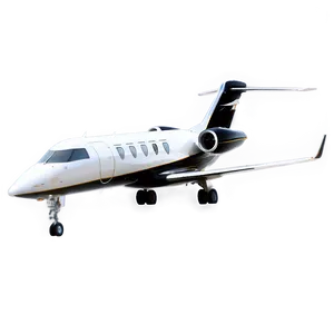 Black Private Jet Png 06122024 PNG image